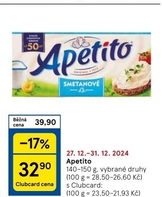 Sýr tavený Apetito