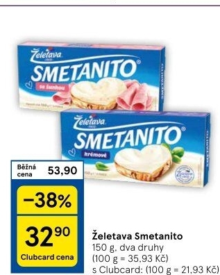 Sýr tavený Smetanito Želetava