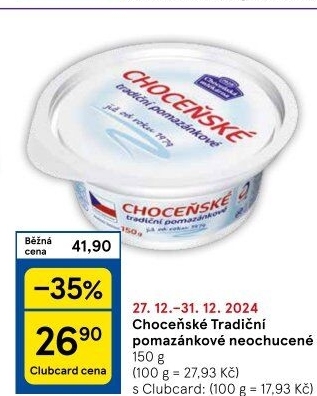 Tradiční pomazánkové Choceňské
