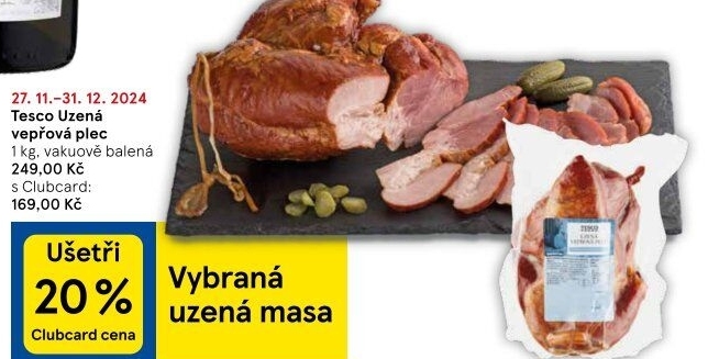 Uzená plec bez kosti Tesco
