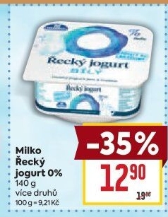 Bílý jogurt řecký 0% Milko