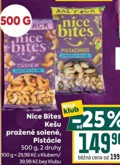 Kešu pražené Nice Bites