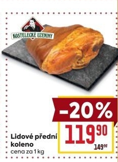 Koleno vepřové přední Lidové Kostelecké uzeniny