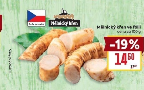 Křen čerstvý Mělnický
