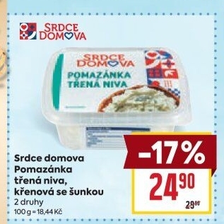 Pomazánka třená niva Srdce Domova