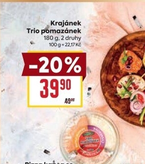 Pomazánky Trio Krajánek