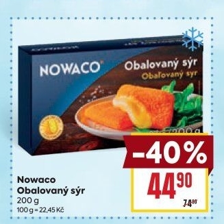 Sýr obalovaný mražený Nowaco