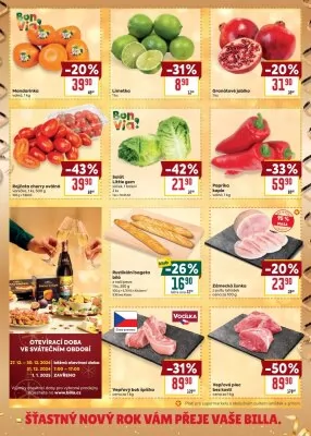 akční leták BILLA 27.12.2024-31.12.2024