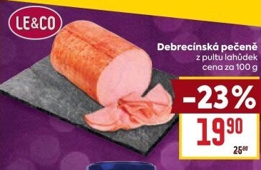 Pečeně debrecínská LE&amp