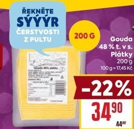 Sýr Gouda 48%