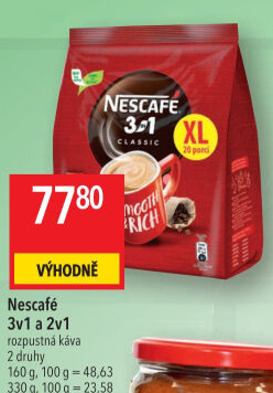 Instantní káva porcovaná Classic 3v1 Nescafé