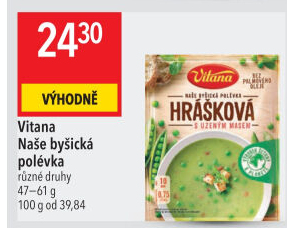 Instantní polévky Naše byšická polévka Vitana