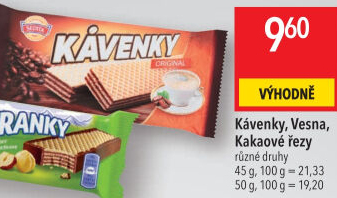 Oplatky Kávenky Sedita