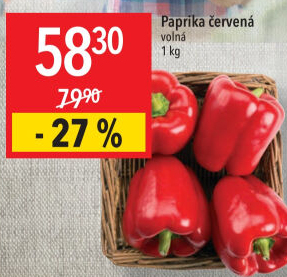 Paprika červená