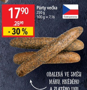 Pečivo Párty večka