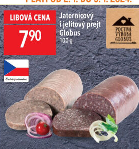 Prejt jitrnicový Globus