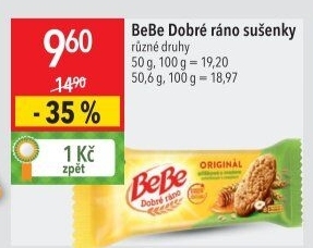 Sušenky BeBe Dobré ráno Opavia