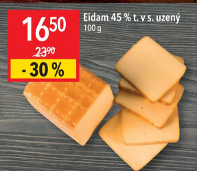 Sýr Eidam uzený 45%