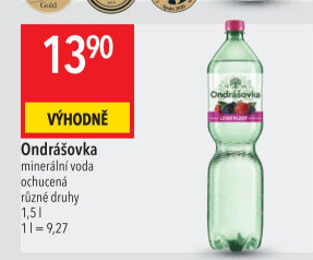 Voda ochucená Ondrášovka
