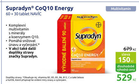 Doplněk stravy CoQ10 Energy Supradyn