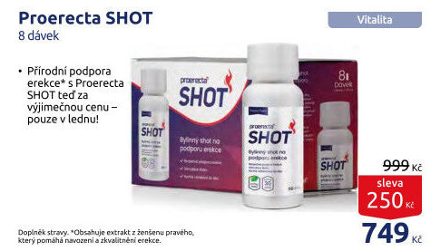Doplněk stravy na podporu erekce Shot proerecta