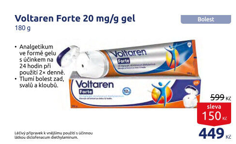 Gel proti bolesti Voltaren Forte