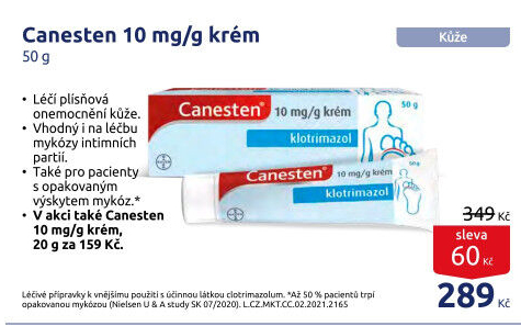 Krém antimykotický Canesten