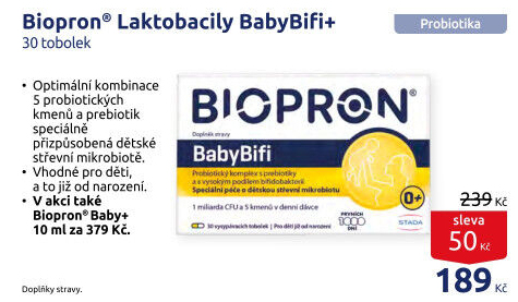 Probiotika Laktobacily Biopron Baby Bifi+ Walmark