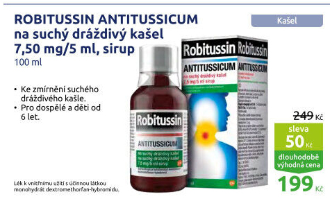 Sirup proti kašli Antitussicum Robitussin