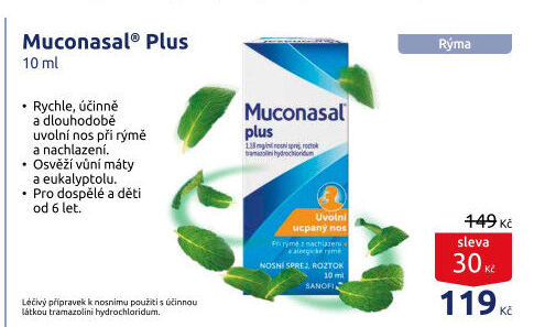 Sprej nosní Muconasal Plus