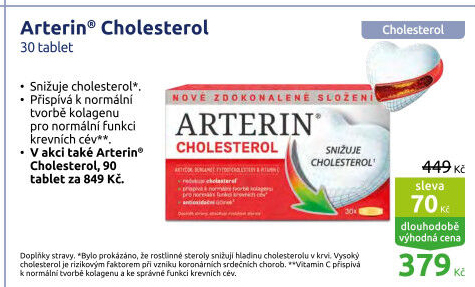Tablety ke snížení cholesterolu Arterin