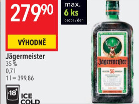 Bylinný likér Jägermeister