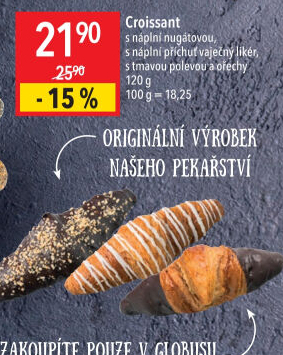 Croissant s náplní