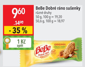 Sušenky BeBe Dobré ráno Opavia