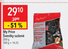 Švestky sušené My Price