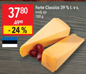 Sýr Forte Classico 39%