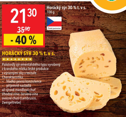 Sýr Horácký 30% Moravia