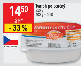Tvaroh polotučný