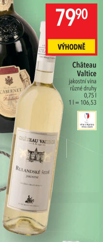 Víno Rulandské šedé Chateau Valtice