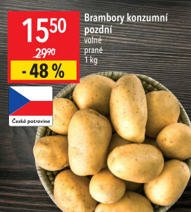 Brambory konzumní pozdní
