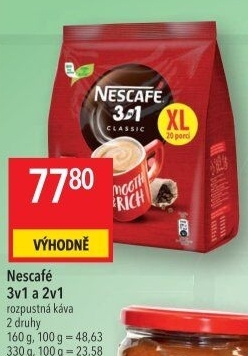 Instantní káva porcovaná Classic 3v1 Nescafé