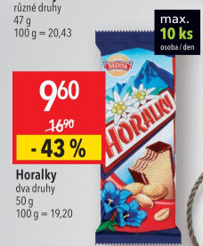 Oplatky Horalky Sedita