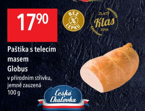 Paštika s telecím masem Játrovka Globus