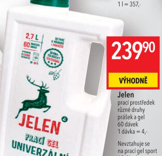 Prací gel Jelen