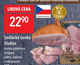 Šunka sedlácká výběrová Globus