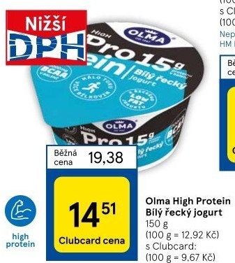 Bílý jogurt High protein Olma