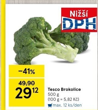 Brokolice Tesco