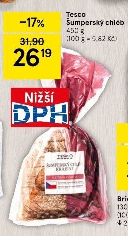 Chléb Šumperský Tesco
