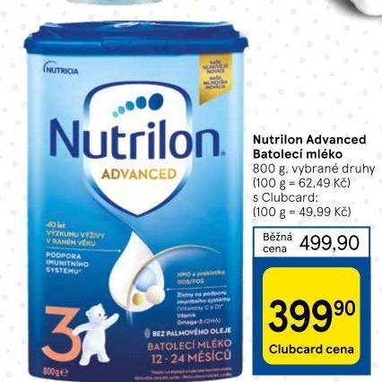 Kojenecká výživa Nutrilon Advanced