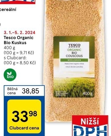 Kuskus Tesco Organic